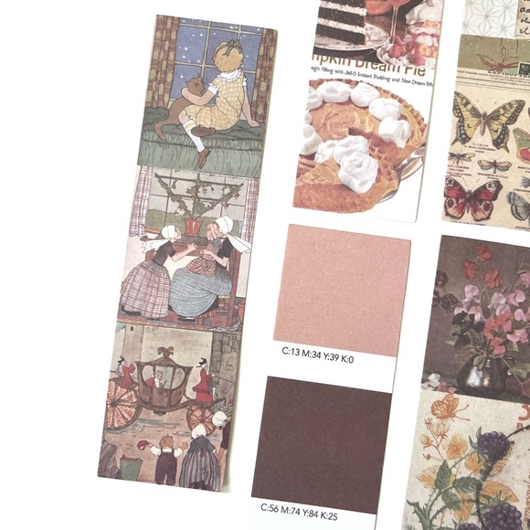 🏷️aesthetic retro, vintage, antique style foldable paper junk journal - Picture 10 of 10